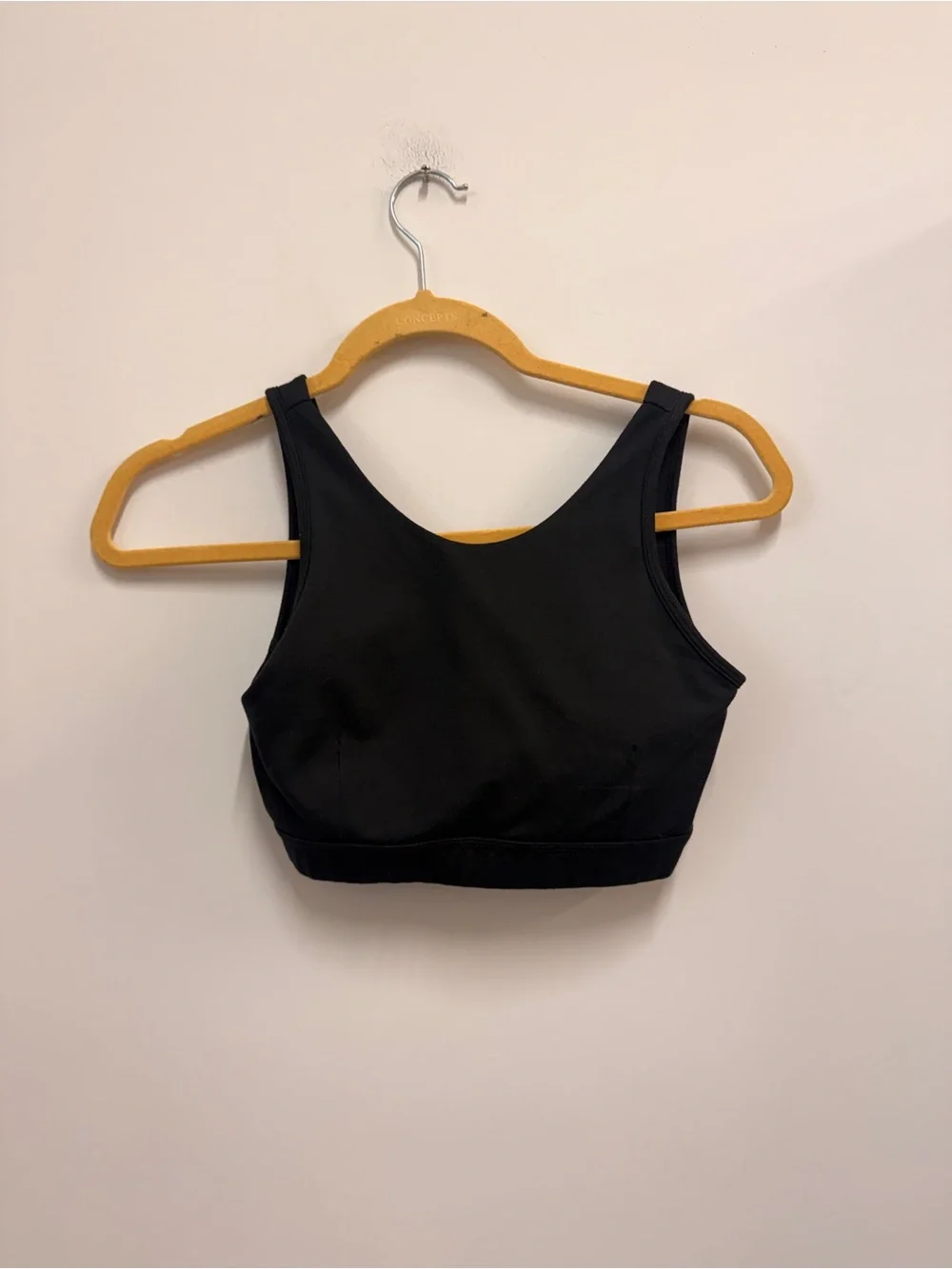 Mono B Black High-Neck Sports Bra